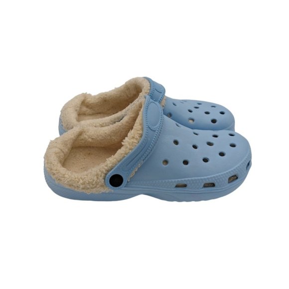 Women's Croc-Style Clogs Multi-Use Versatile Slippers Lightweight Unisex Fleece - Picture 6 of 8